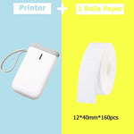 Portable Label Printer Bluetooth Thermal Ink-Free Rechargeable