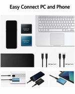 Portable SSD Drive 128TB High-Speed Shock-Resistant Aluminum Alloy