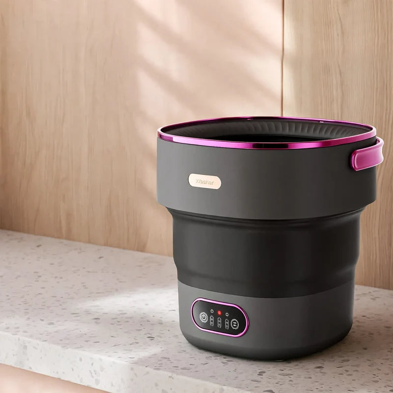 Portable Washing Machine Foldable Spin-Dry Function 11 lb Capacity