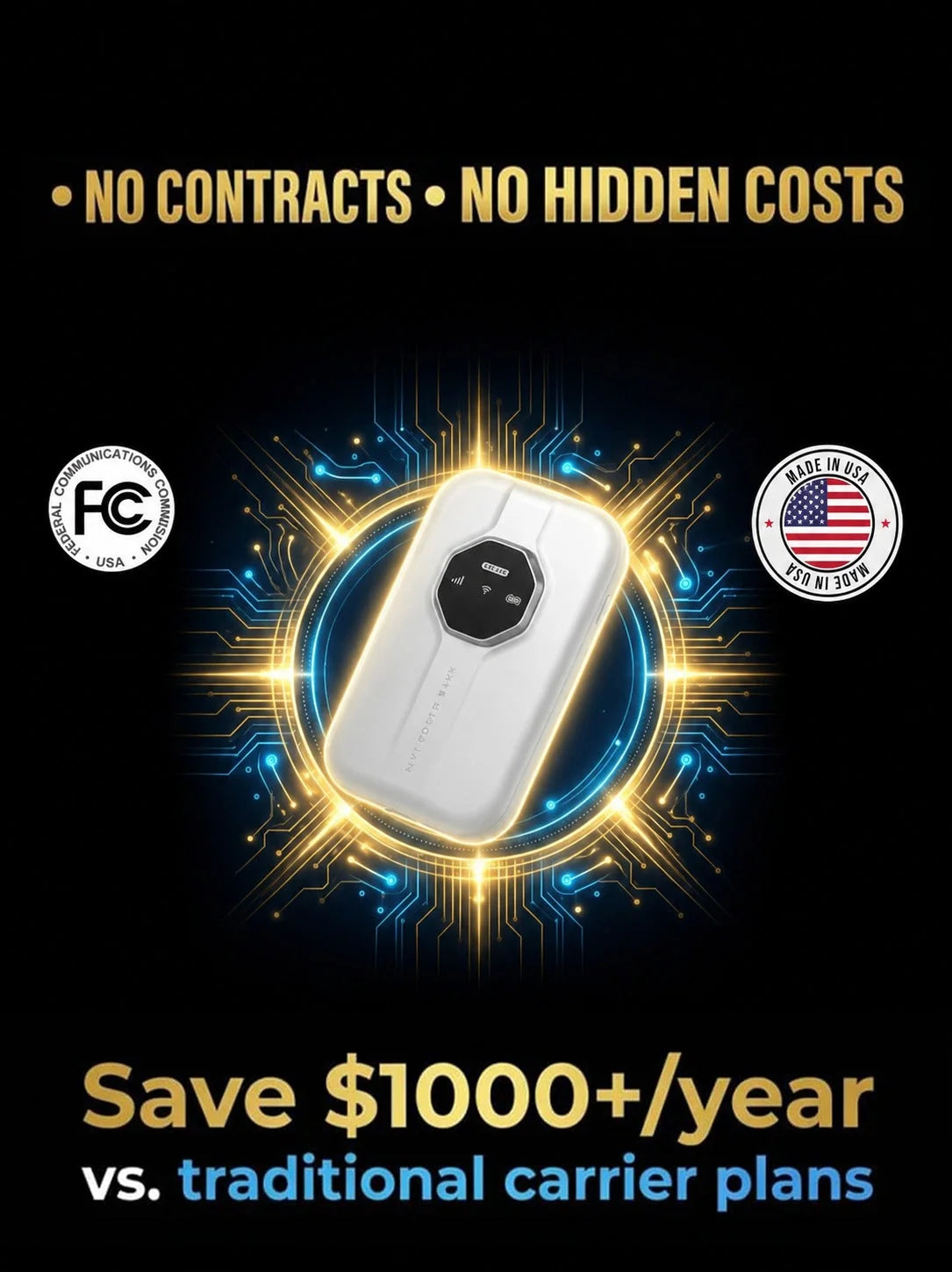 Portable Wi-Fi Hotspot Global Coverage For Travel