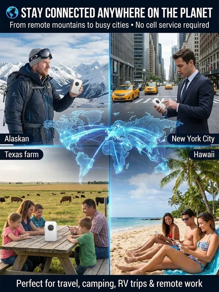 Portable Wi-Fi Hotspot Global Coverage For Travel