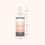 Portion Control Containers 4-Compartment Stackable & Removable