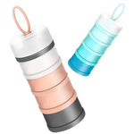 Portion Control Containers 4-Compartment Stackable & Removable