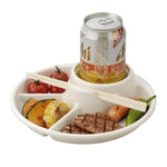 Portion Control Plate Divided Microwave & Dishwasher Safe