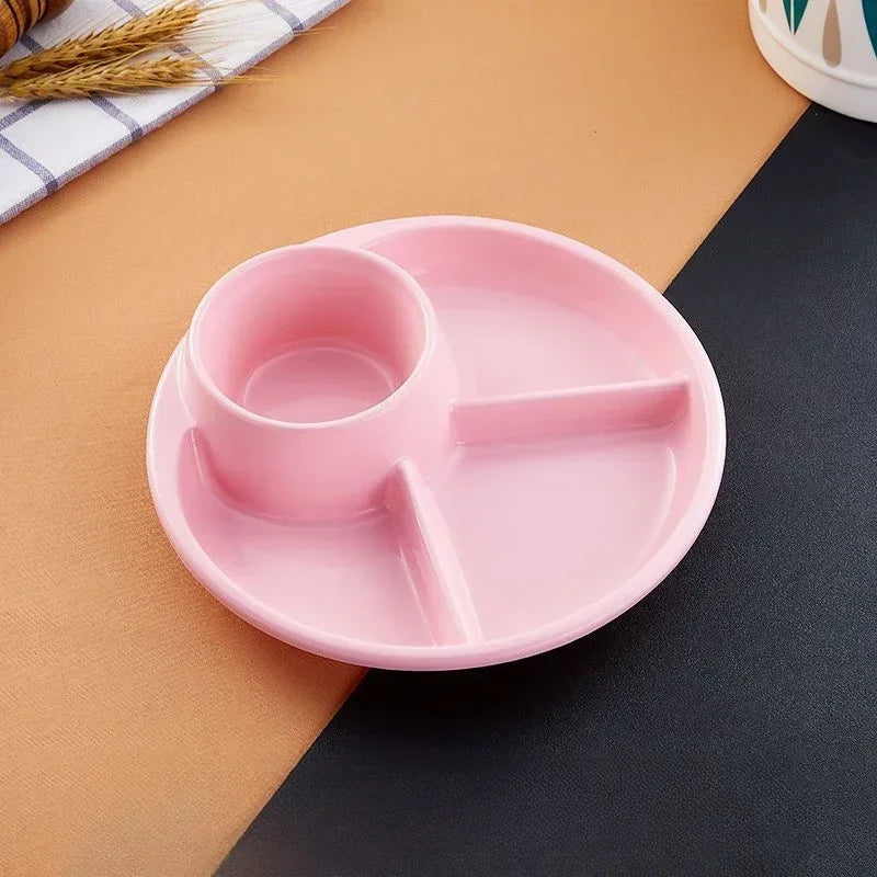 Portion Control Plate Divided Sections Heat-Resistant Polypropylene