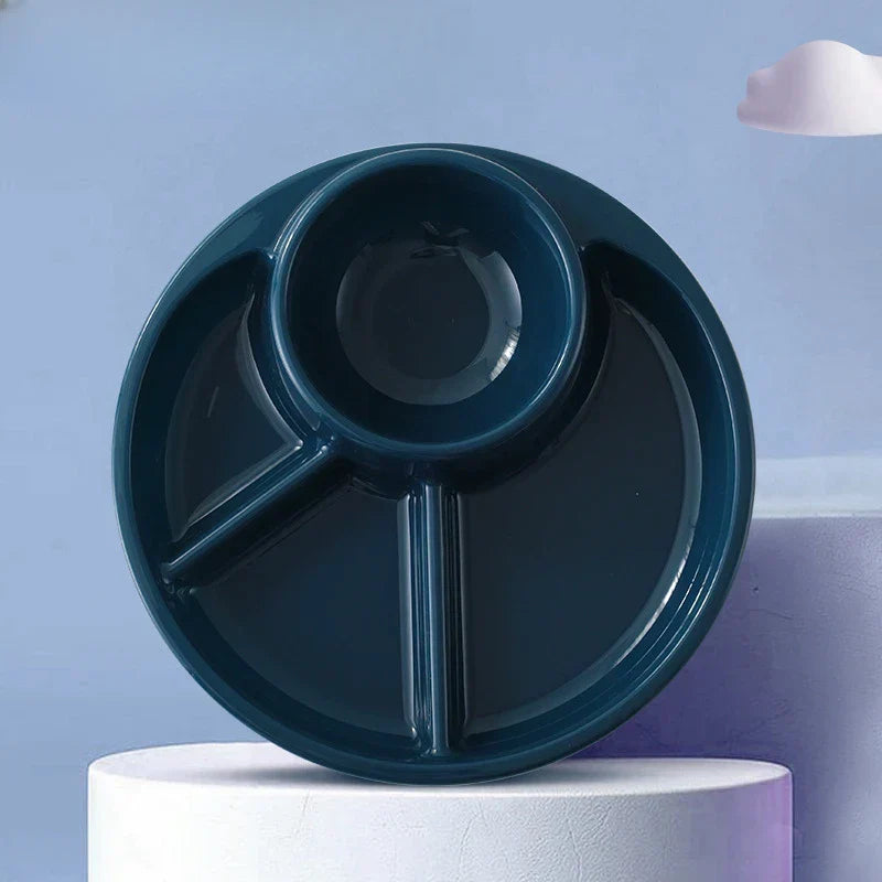 Portion Control Plate Divided Sections Heat-Resistant Polypropylene
