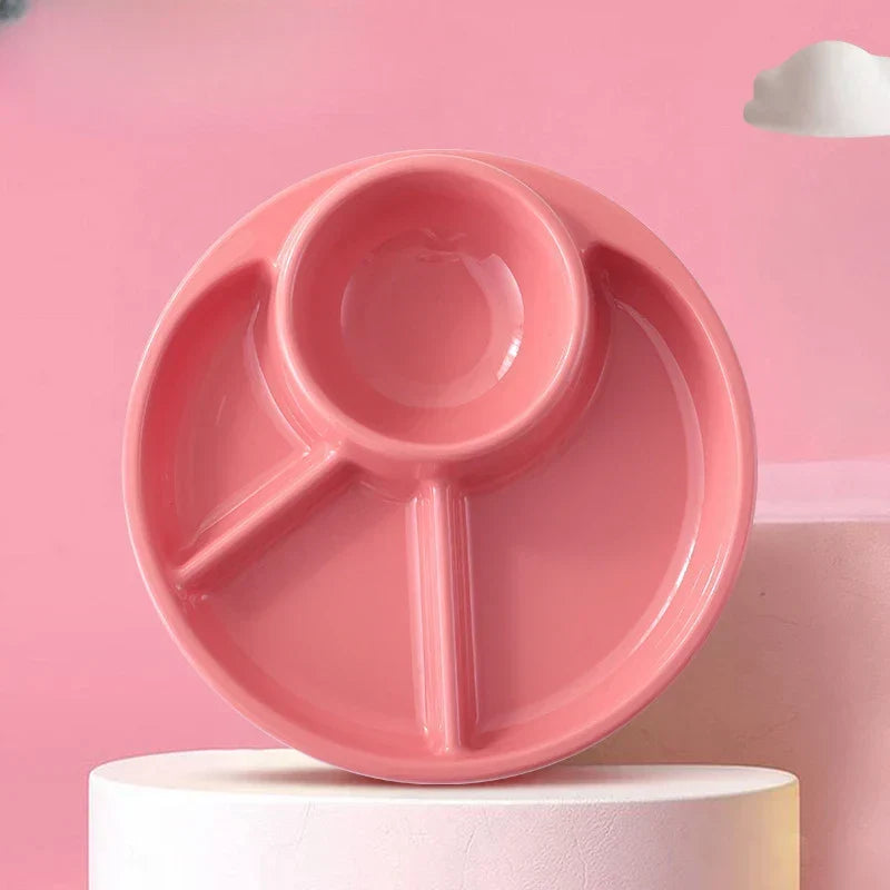 Portion Control Plate Divided Sections Heat-Resistant Polypropylene