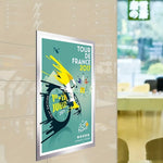 Poster Frame Magnetic Snap-Open Repositionable Self-Adhesive