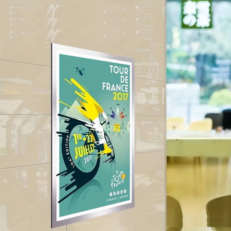 Poster Frame Magnetic Snap-Open Repositionable Self-Adhesive