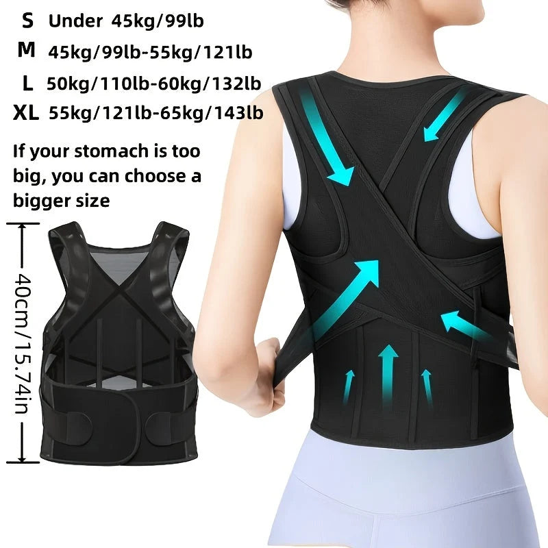 Posture Corrector Adjustable Breathable Back Support