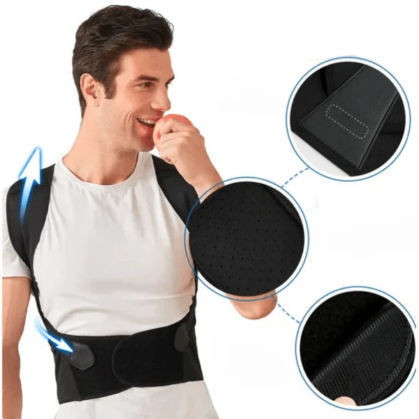 Posture Corrector Adjustable Breathable Discreet Support