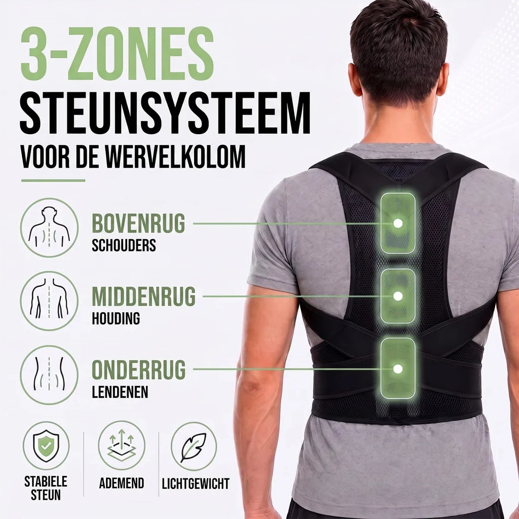 Posture Corrector Brace Adjustable Breathable Mesh Back Support
