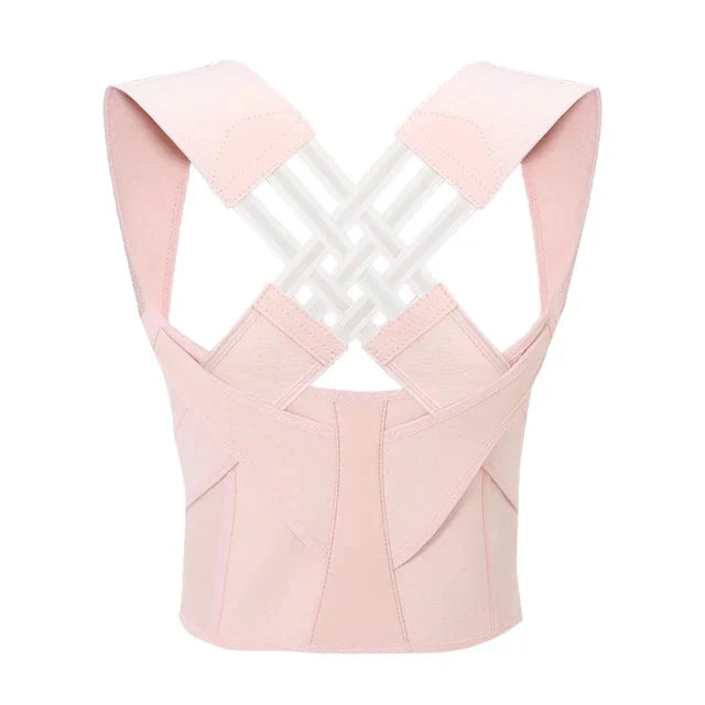 Posture Corrector Brace Adjustable Elastic Straps Discreet Under Clothing
