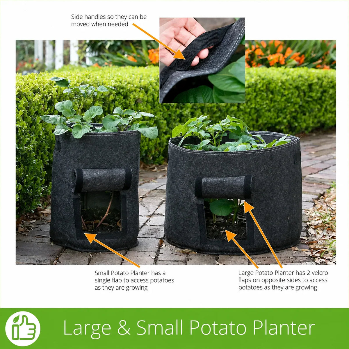 Potato Grow Bag Reusable With Side Access Flap