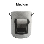Potato Planting Bag Harvest Window Breathable Fleece