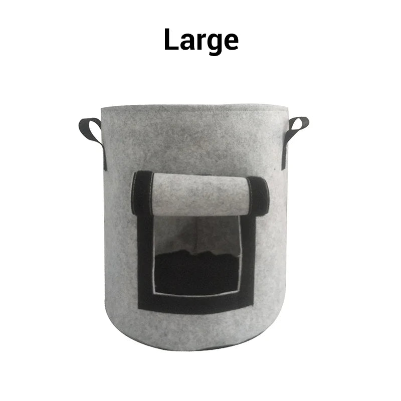Potato Planting Bag Harvest Window Breathable Fleece