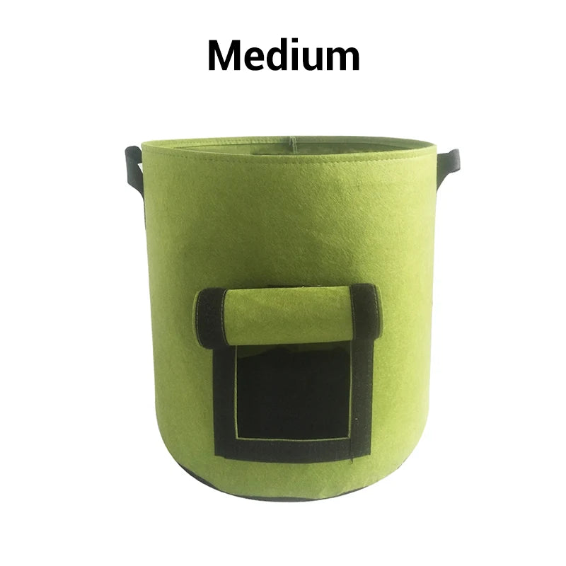 Potato Planting Bag Harvest Window Breathable Fleece