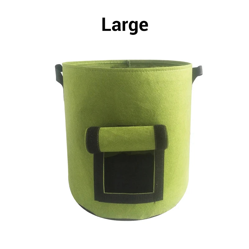 Potato Planting Bag Harvest Window Breathable Fleece