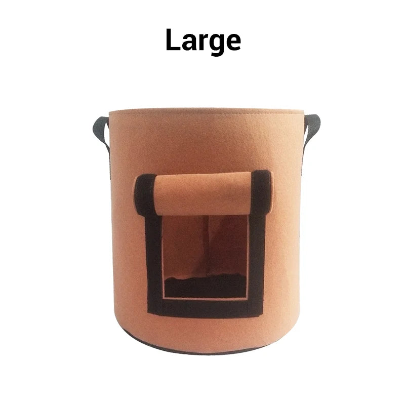 Potato Planting Bag Harvest Window Breathable Fleece