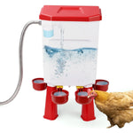 Poultry Waterer Automatic Float Valve Four Bowls