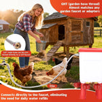 Poultry Waterer Automatic Float Valve Four Bowls
