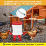 Poultry Waterer Automatic Float Valve Four Bowls