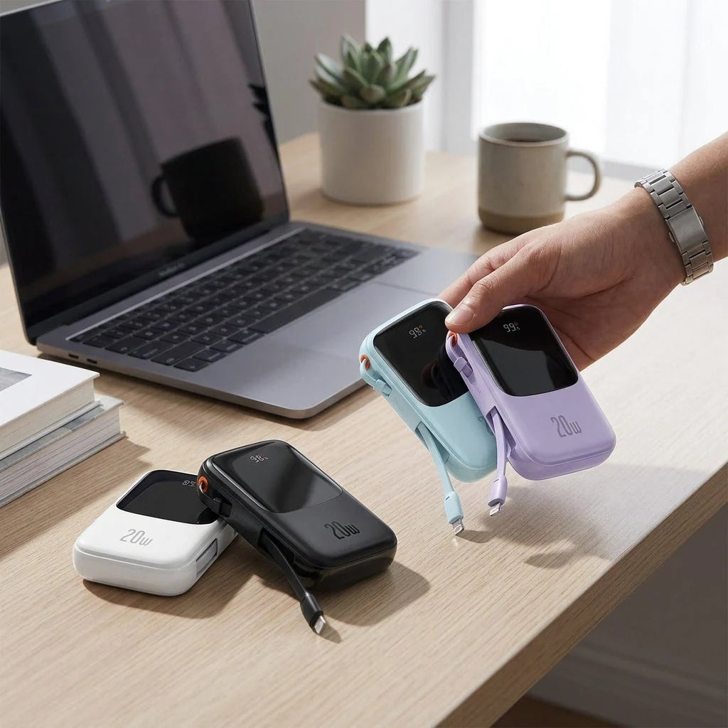 Power Bank 20W Fast Charging Foldable Design