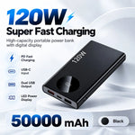 Power Bank 50,000mAh 120W Fast Charging Digital Display