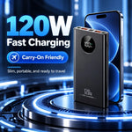 Power Bank 50,000mAh 120W Fast Charging Digital Display