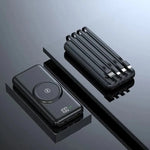 Power Bank Built-In Cables Wireless Charging 20,000 mAh