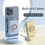Power Bank Built-In Charging Cables LED Display