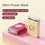 Power Bank Built-In Charging Cables LED Display