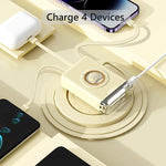 Power Bank Built-In Charging Cables LED Display