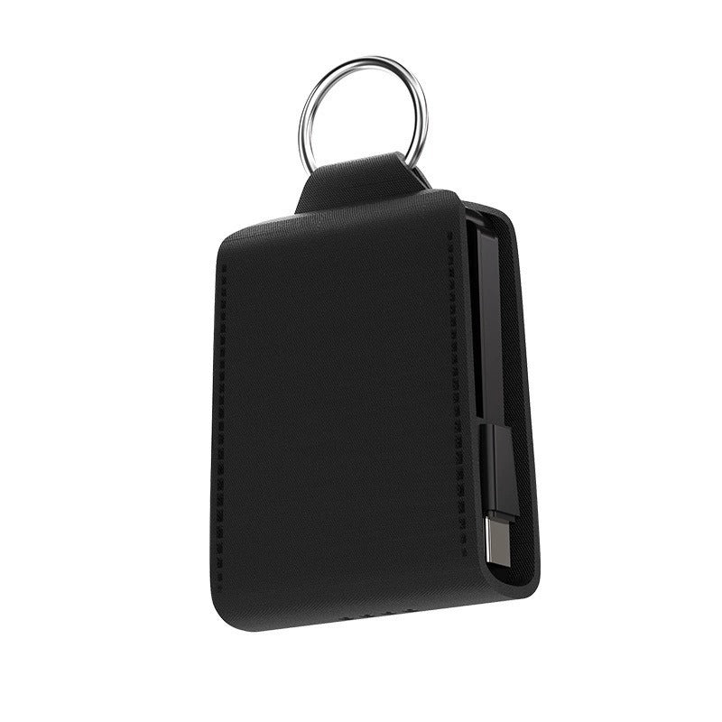 Power Bank Keychain Design 2000mAh Built-In Cable