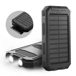 Power Bank Solar Charging LED Flashlight 10000mAh
