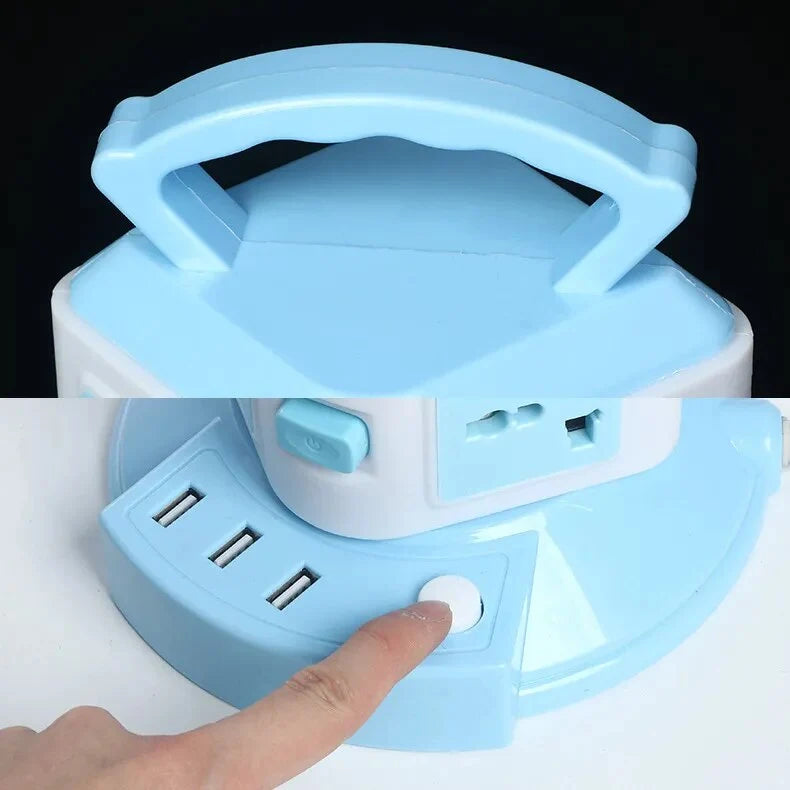 Power Strip Tower Space-Saving USB Ports & Surge Protection