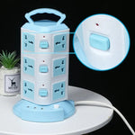 Power Strip Tower Space-Saving USB Ports & Surge Protection