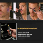 Precision Grooming Trimmer LED Light Washable Head Cordless AA Power