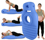 Pregnancy Pillow Belly Cutout Dual Adjustable Air Chambers
