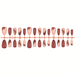 Press-On Nail Art Set Artistic Designs & Long-Lasting Adhesive