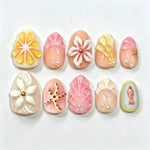 Press-On Nail Kit Intricate Art & Embellishments Quick Application