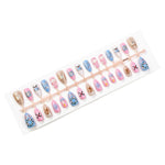 Press-On Nail Set 10 Festive Designs Non-Toxic