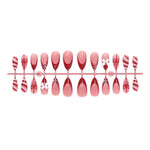 Press-On Nail Set 24 Pack Bows & Glitter