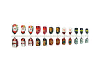 Press-On Nail Set Christmas Designs Reusable & Non-Toxic