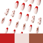 Press-On Nail Set Christmas Motifs Long-Lasting & Easy Application