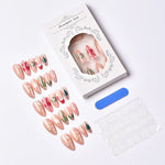 Press-On Nail Set Christmas Peel-And-Stick Glossy & Long-Lasting