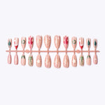 Press-On Nail Set Christmas Peel-And-Stick Glossy & Long-Lasting