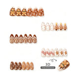 Press-On Nail Set Festive Designs & Application Kit