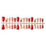 Press-On Nail Set Festive Designs Comfortable Fit