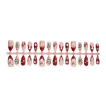 Press-On Nail Set Festive Glitter Non-Toxic Easy Application